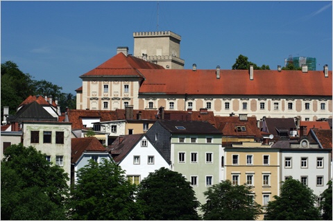 Steyr - Schloss Lamberg über der Altstadt